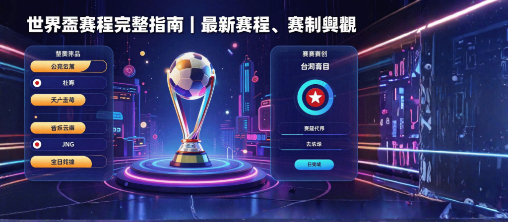 世界盃賽程完整指南｜最新賽程、賽制與觀