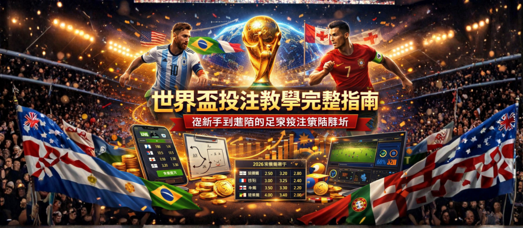 世界盃投注教學完整指南｜從新手到進階的足球投注策略解析